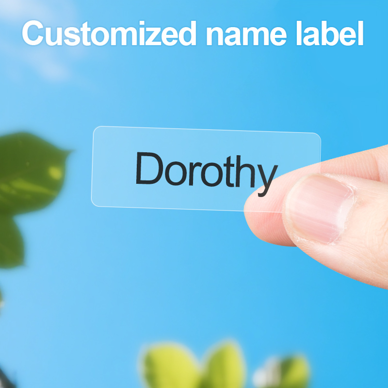 Sticker Label Roll - Etiquetas Personalizadas Impermeables con Nombre para