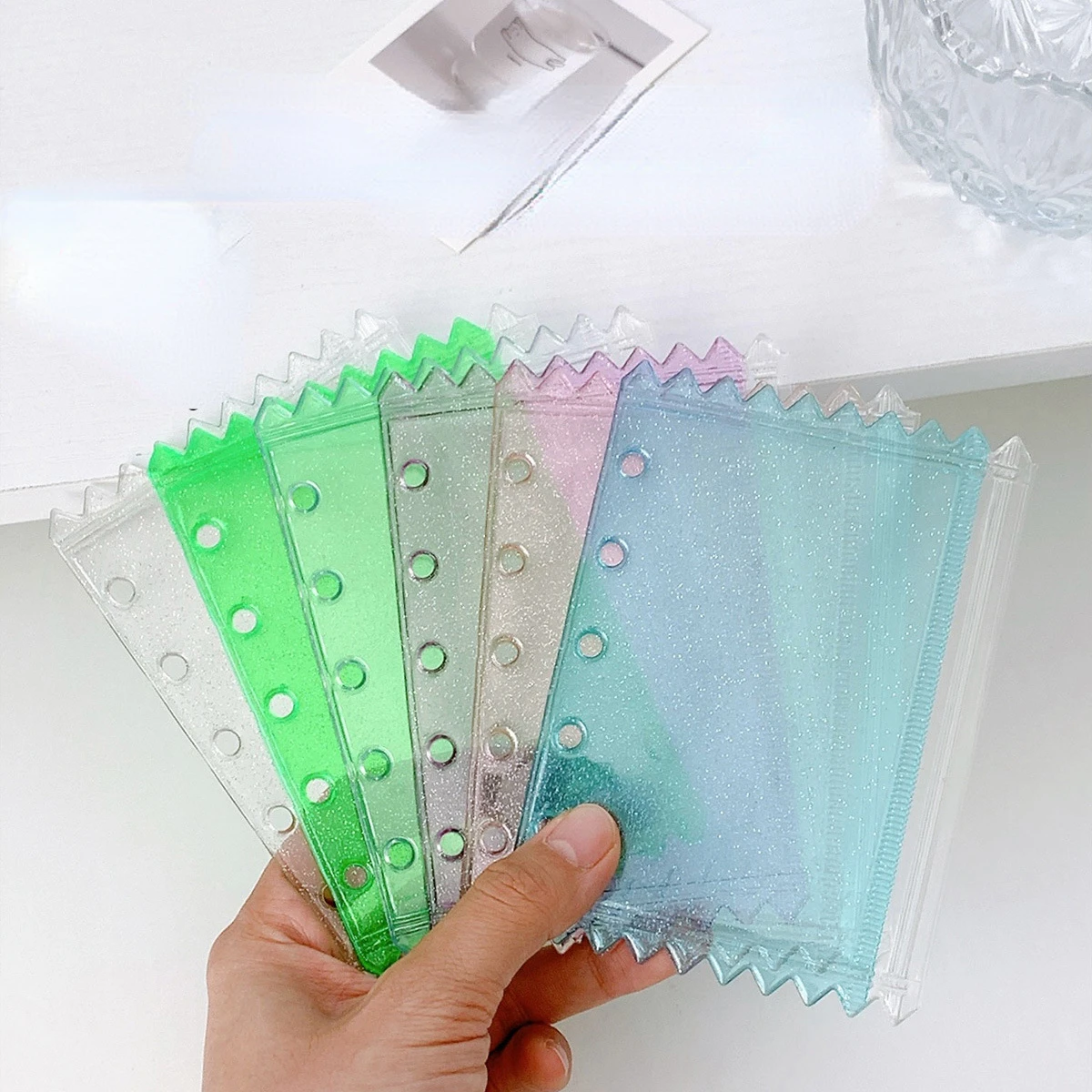 Portfolio Folder Zip - Carpeta colorida de 5 agujeros M5,