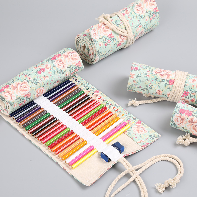 Estuche enrollable de lona Flo - Stationery Supplier reseña y precio