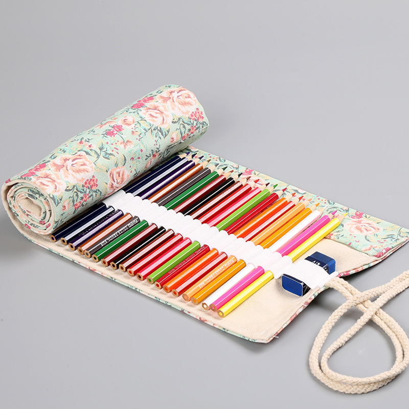 Estuche enrollable de lona Flo - Stationery Supplier reseña y precio