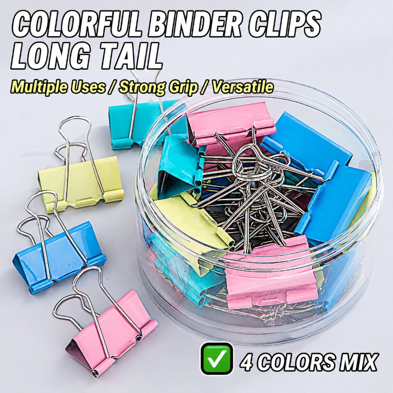 Juego de 40 clips metálicos la - Binder Clip Assorted reseña y precio