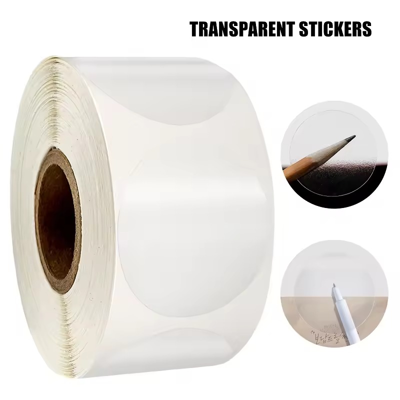 Pegatina circular transparente - Sticker Label Roll reseña y precio